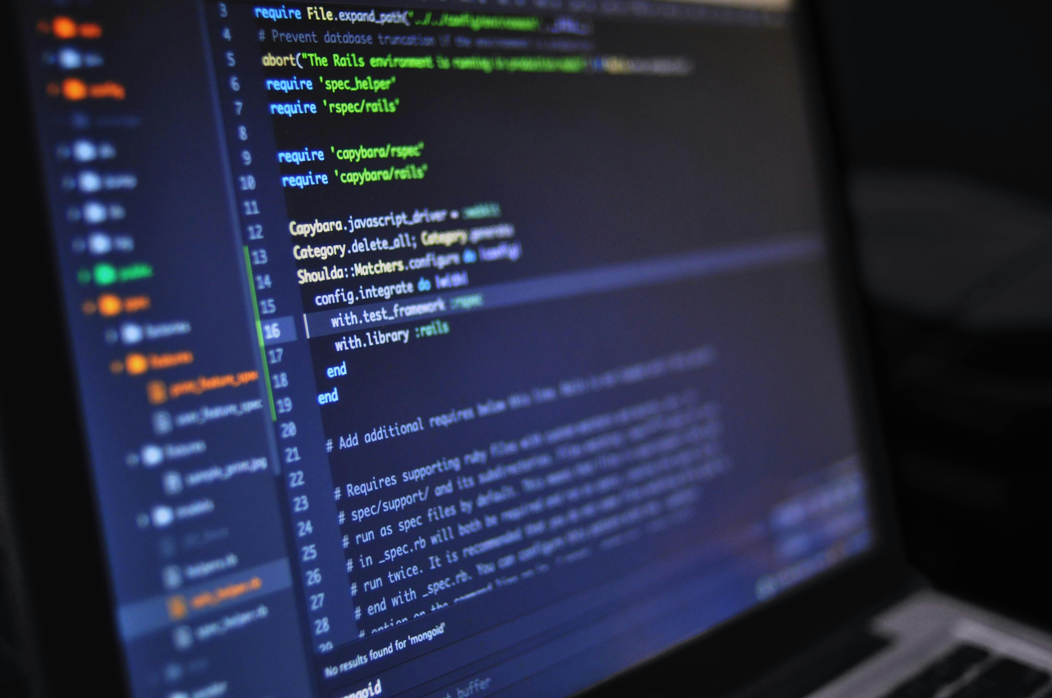 Developers writing code for software applications